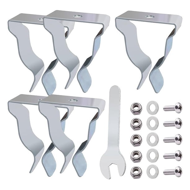 Kit Herrajes para Cubierta Pozo Ventana 5 Uds. Clips Resorte