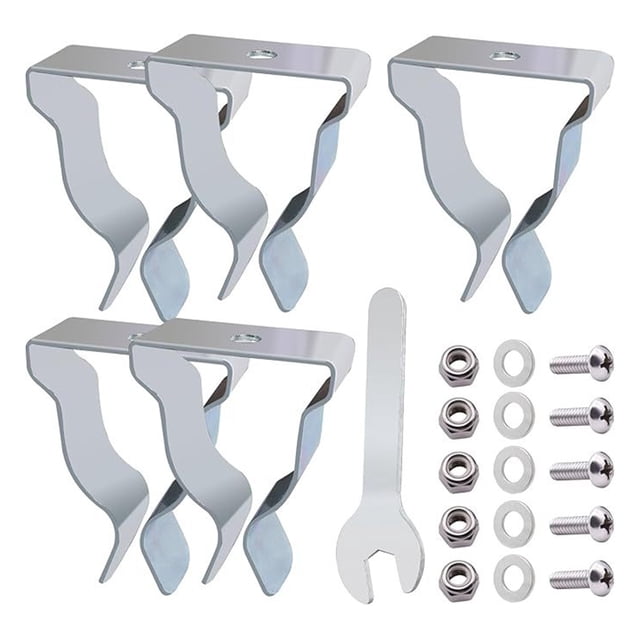 Ventana Sótano Botado Instalar Clips Retención Clip Resorte Tapa Kit Hardware Cubierta 5 PC S para La Exterior Del Patio