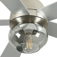 thumbnail image 3 of Craftian 52 Inch Ceiling Fans with Lights,Modern Ceiling Fan with 5 Fan Blades, 6 Speeds, Reversible Quiet DC Motor Fan for Living Room, Bedroom, Nickel, 3 of 9