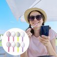 thumbnail image 3 of 8pcs Handle Round Makeup Mirror Handheld Vanity Mirror Single Side Looking Glass, 3 of 6