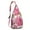 Pink-37, variant on Waterproof Hiking Sling Backpack for Women – Lightweight Floral Crossbody Chest Bag with Adjustable Strap, Botanical Wildflower Travel Backpack for Outdoor & Everyday Use