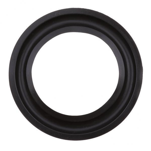 Bunblic 6x 3inch Perforated Rubber Speaker Foam Edge Surround Rings Replacements for DIY Speakers, Black