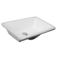 thumbnail image 4 of Nantucket Sinks UM-19x11-W White Undermount Ceramic Rectangle Vanity Sink, 4 of 4
