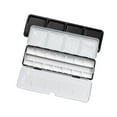 thumbnail image 2 of Paleta de acuarela vacía, bandeja de pintura, con bandejas, caja de pinturas, estuche de pintura para bricolaje, acuarela, óleos, mezcla de colores, 14 sartenes completas, 2 of 8