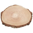 thumbnail image 1 of Peahefy Unfinished Wood Slices Wood Slices With Bark Irregular Wood Circles Unfinished Wood Circles Photo Props For Background Decoration Pyrograph DIY, 1 of 8