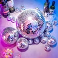 thumbnail image 2 of Disco Ball CHENGU, colgante grande, plateado, 20 cm, 15 cm, 10 cm, paquete de 4, 2 of 6