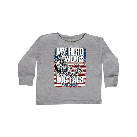 

Inktastic Military Proud Nephew of Soldier USA Flag Gift Toddler Boy Girl Long Sleeve T-Shirt