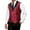 Red, variant on Men's Vest, Formal Waistcoat Sleeveless With V-Neck, Adjustable Fit For Wedding Suit And Business Attire