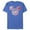 Royal Blue Heather, variant on Men's Mickey & Friends Fourth of July Tie-Dye Mickey Logo  Graphic Tee Light Blue 3X Large