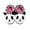 White, variant on Gyujnb Kids Closed Back Slippers 3D Cartoon Panda Striped Plush Lined Soft Non Thick Sole Warm All Season Indoor Unisex Cozy Household Footwear,4-5 Years