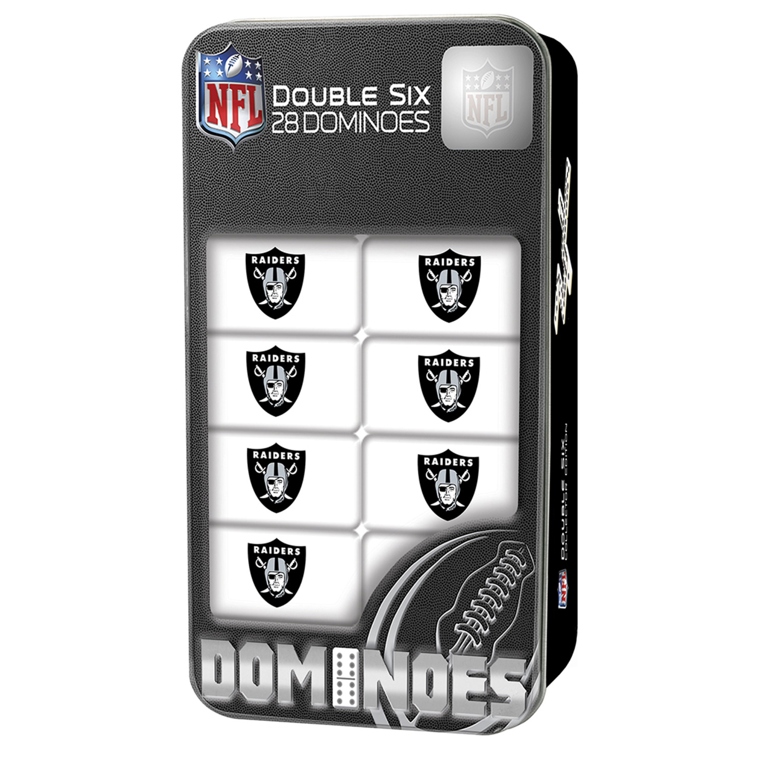 MasterPieces NFL Las Vegas Raiders Dominoes Game photo 2