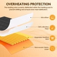 thumbnail image 4 of WISHEAD Electric Heated Mattress Pad for Twin Bed, 9 Heat Settings Electric Bed Warmer, Auto-Off Timer, ETL Certified, Washable, Deep Pocket, Gray, 4 of 10
