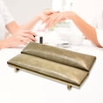 thumbnail image 4 of Reposabrazos para manicura, soporte para uñas, almohada para manos, regalos prácticos, flexible, profesional, portátil, base de madera resistente para Marrón, 4 of 7