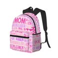 thumbnail image 2 of Daiia Best Mom ever School Backpack for Men Women, Unisex Large Waterproof Bookbag Schoolbag Casual Daypack for High School/College/Teens/Travel/Work Black, 2 of 8