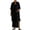 Black, variant on Sweatsuit Set 3 Piece Linen Boho Set Womens Cami Tops Split Maxi Skirt with Half Sleeve Open Front Long Cardigan Outfits for Summer Beach Casual Brown M