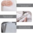 thumbnail image 2 of 4pcs Comfortable Dish Towels Water Absorbing Dishcloths for Kitchen (White), 2 of 8