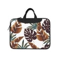 thumbnail image 2 of YFYANG 15.6 inch Universal Laptop Bag Oxford Cloth Laptop Sleeve, Multi-functional Brown Vintage Leaf Texture Notebook Computer Messenger Bag Handbag, 2 of 8