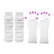 thumbnail image 5 of Minnieouse Conjunto de accesorios de guantes de red, adorno de vestir, disfraz de mujer de Color sólido, guantes largos, accesorio de ropa, Blanco 2Conjunto, 5 of 6