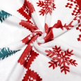 thumbnail image 6 of Christmas Throw Blanket Xmas Sherpa Flannel Fleece Throw Soft Winter Snowflake Reindeer Bed Blankets Warm Cozy Fuzzy Plush Blanket Lightweight Holiday Bed Cover for Sofa Couch 50" X 60", 6 of 7