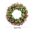 thumbnail image 1 of Spring Decor,Colorful Plastic Leaf Wreath Bright Eye-Catching Visual Effect Long-Lasting Seasonal Gift,Festive Decor for Front Door Gate Spring Summer Home Housewarming Birthday Holiday Decors, 1 of 5