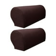 thumbnail image 2 of 2 fundas para sillón, fundas para brazos, Protector de muebles, fundas extraíbles para sillón para el hogar, sala de estar, dormitorio, muebles de , Dark Brown Marron oscuro Macarena Fundas Sillones, 2 of 7