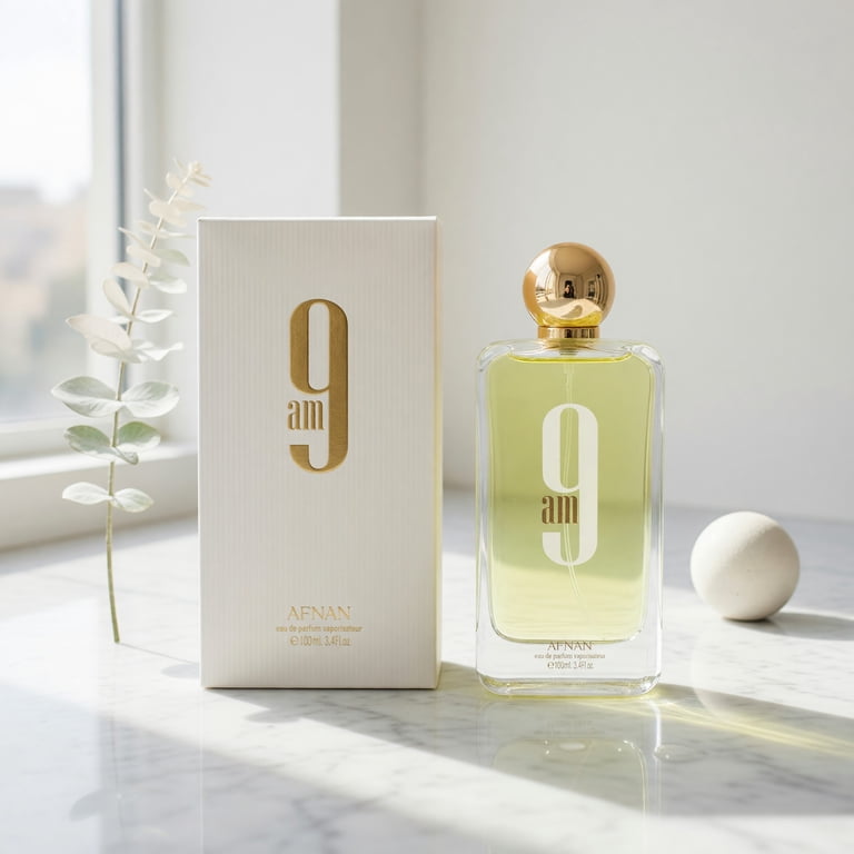 Afnan, 9 am EDP Spray, 3.4 oz, For Men, Citrus and Floral