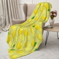 thumbnail image 3 of Sikiie Bright Lemons Cozy Flannel Fleece Throw Blanket: Lightweight & Thick for All Seasons - Perfect for Women, Men, & Kids"80"x60", 3 of 6