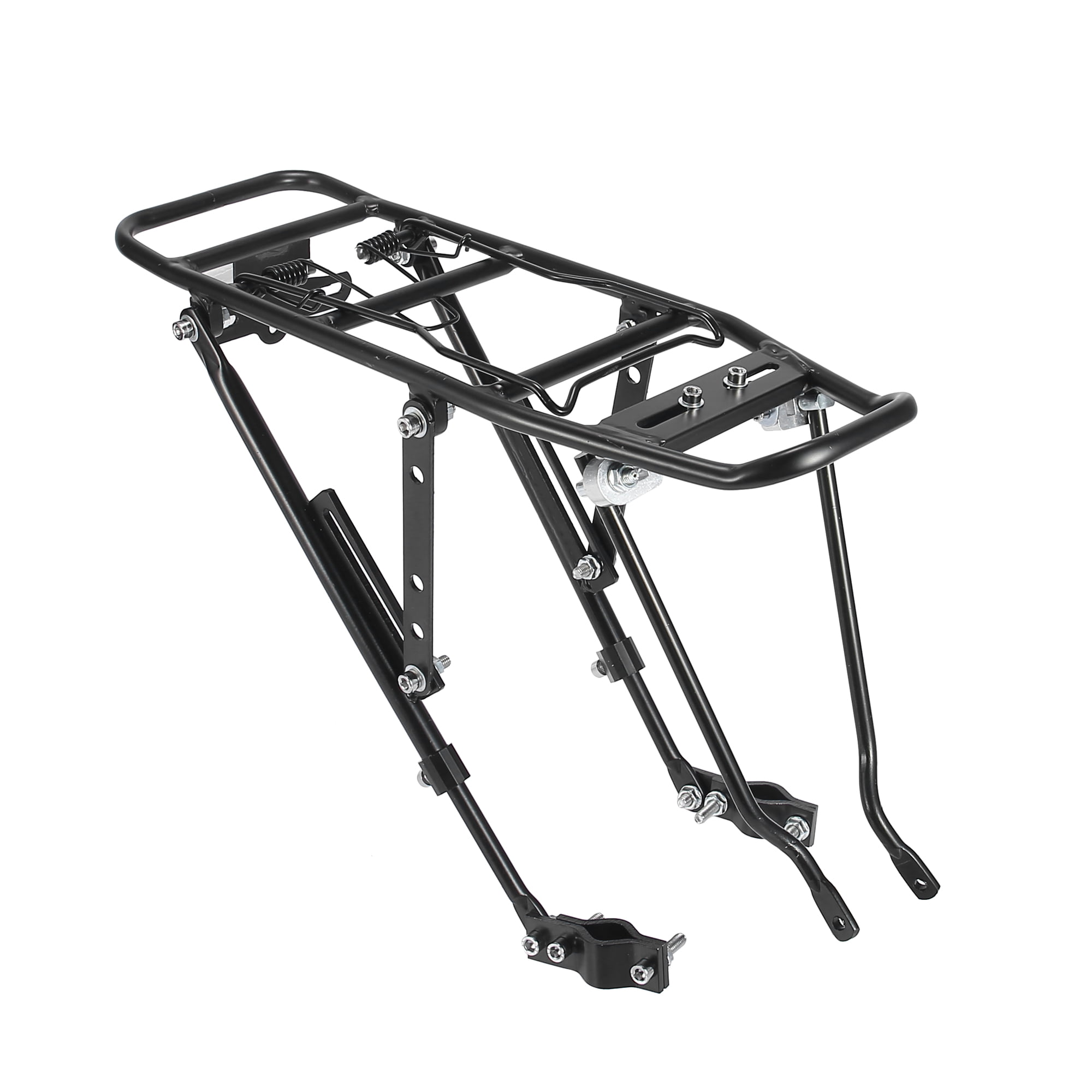 X AUTOHAUX Aluminum Alloy Adjustable Bicycle Frame Mountain Road Bike Rear Cargo Luggage Carrier Rack Kit 55 Lbs Capacity 