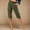 Green, variant on DuoJiaJ Capri Pants for Women with Pockets Elastic Waist Cropped Work Pants Beige XXL