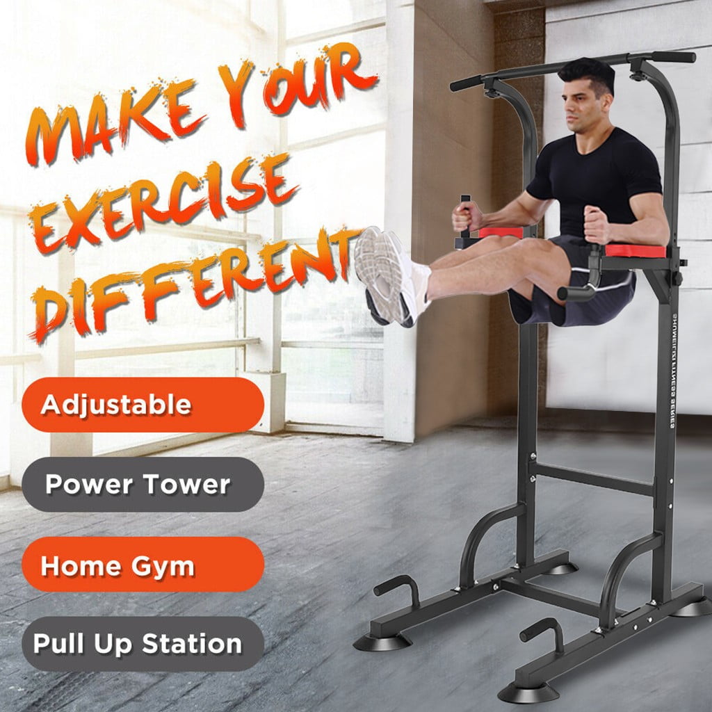 Details about   Dip Station Power Tower Bar Self Standing Bar Workout Home Gym Push Up Stand 