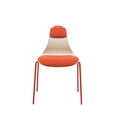 thumbnail image 3 of Comfortable Leisure Dining Chairs: Set of 2 with Cushioned Pads in Red, 3 of 9