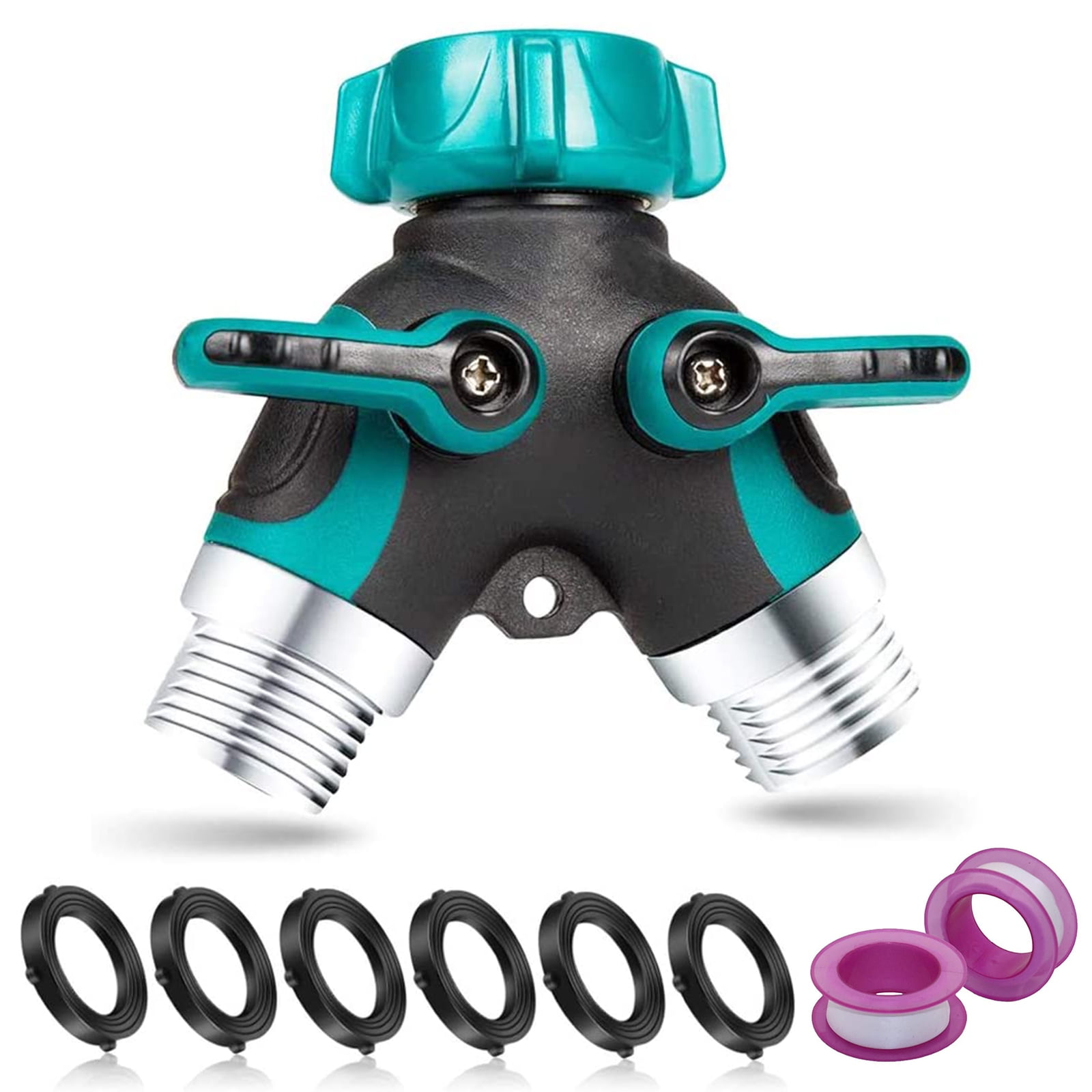 Water Faucet Splitter Y 2 Way Hose Pipe Splitter Garden Hose Splitter