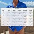 thumbnail image 4 of TAGOLD Mens Summer Short Sleeve Turndown collar Blouse & Shirt Solid Color Full Placket Button Casual Top, 4 of 5