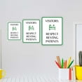thumbnail image 3 of Portrait Round Plus Visitors: Respect Resting Patients Wall or Door Sign | Patient-Specific Rooms - Large, 3 of 9