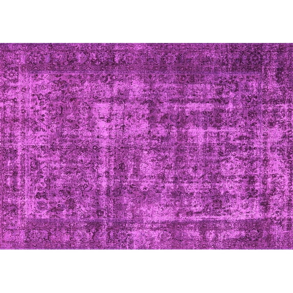 Ahgly Company Indoor Rectangle Oriental Pink Industrial Area Rugs, 5' x 8'