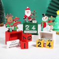 thumbnail image 2 of 24 Days Christmas Countdown Calendar Wooden Calendar Ornaments Mas Advent Calendar Snowman Elk Christmas Decoration Navidad Noel, 2 of 5