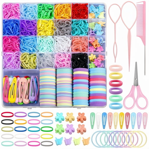 Elastic Hair Ties, ODDPC Hair Accessories for Girls, Rubber Bands for Hair, Small Hair Ties
