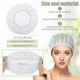 thumbnail image 2 of 4 Pcs Hair Net for Sleep,Topboutique Bouffant Caps,Food Service Hair Nets,Mesh Sleep Bonnets,Hair Nets Cap,Sleep Hair Cap Net,Adjustable Mesh Cap for Drying Curly Hair Bath Clean Wash Face,White, 2 of 7