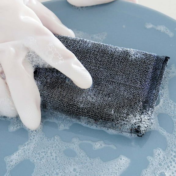 Stainless Steel Scouring Pad - Rust-Resistant Heavy Duty Cleaner for Stubborn Residue Removal