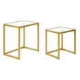 thumbnail image 3 of Evelyn&Zoe Rocco Rectangular Nested Side Table, Brass, 3 of 8