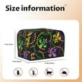 thumbnail image 5 of Honeii Mardi Gras6 Print 2 slice Toaster Cover, Two Slice Toaster Dust-proof Cover For Kitchen Small Appliance and Fingerprint Protection, 5 of 7