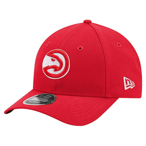 Men's New Era Red Atlanta Hawks 9FORTY Stock M-Crown Adjustable Hat