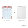 thumbnail image 3 of Andaz Press Collection de Baby Shower Roses Roses English Tea Party, Invitations Vierges avec Enveloppes, Lot de 20, Activités et Décorations de Jeux, 3 of 5