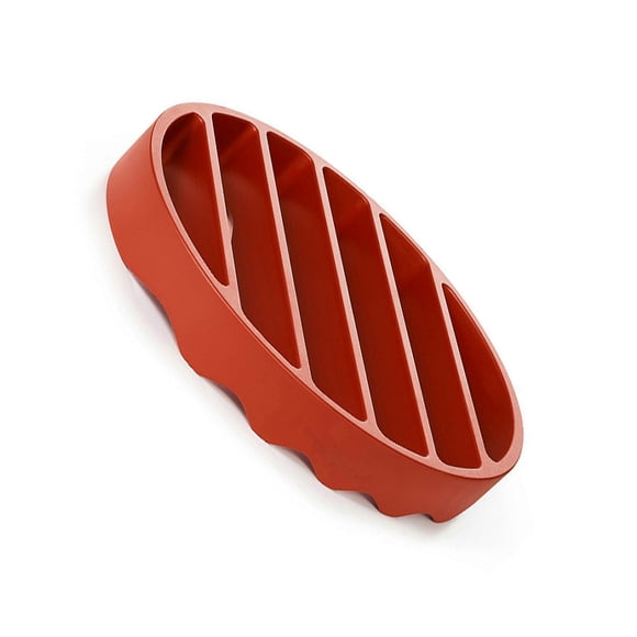 Billuyoard Rejilla para asar, soporte para asar, accesorios redondos rojos para el hogar, utensilios de cocina, utensilios de cocina para barbacoa Cocina y Comedor Rojo Billuyoard HA083929-02