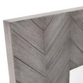 thumbnail image 6 of Tyler Dillon Gray Washed Rectangular Wall Mirror with Wooden Chevron Frame - 30 x 40" x 1.1/2"", 6 of 8