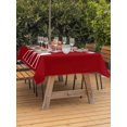 thumbnail image 2 of Outdoor Tablecloth with Umbrella Hole and Zipper, Merry Christmas Rectangle Table Cloth 60x84 Inch Waterproof Tablecloth, Red Xmas Elk Seasonal Winter Holiday Picnic Table Cover for Patio Camping, 2 of 7