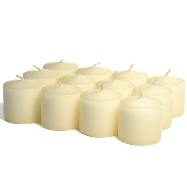 3 Boxes of Unscented Ivory Votives 15 Hour Votive Candles Pack 12 per