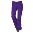 thumbnail image 3 of Maevn Core Women's Y-Neck Mock Wrap Top & Flare Leg Pant Scrub Set, 3 of 5