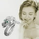 thumbnail image 4 of Wartleves Creatividad de moda individual con forma de dragón Topacio blanco real K0Y0 XMAS F2G3, 4 of 7