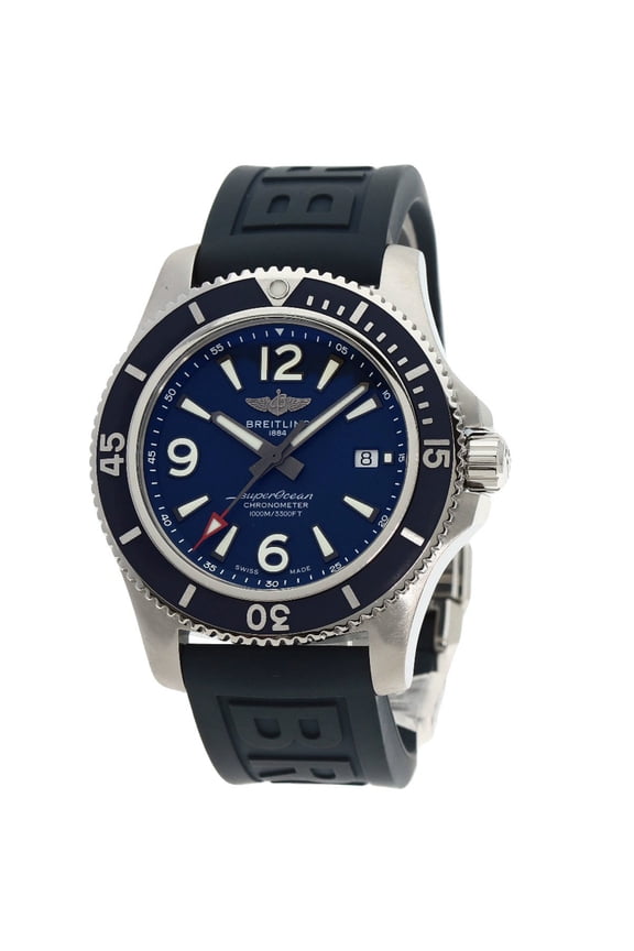 Pre-Owned Breitling A17367 Superocean 44 Watch Stainless Steel Rubber Men's